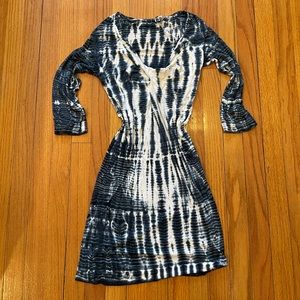Soft tie dye cotton mini dress, very flattering